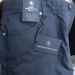 HART SCHAFFNER MARX BLUE GREY PANTS